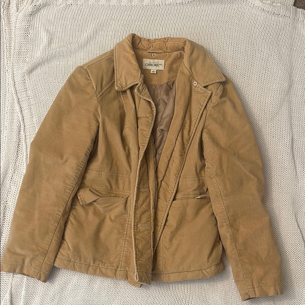 Women's Tan Corduroy Jacket